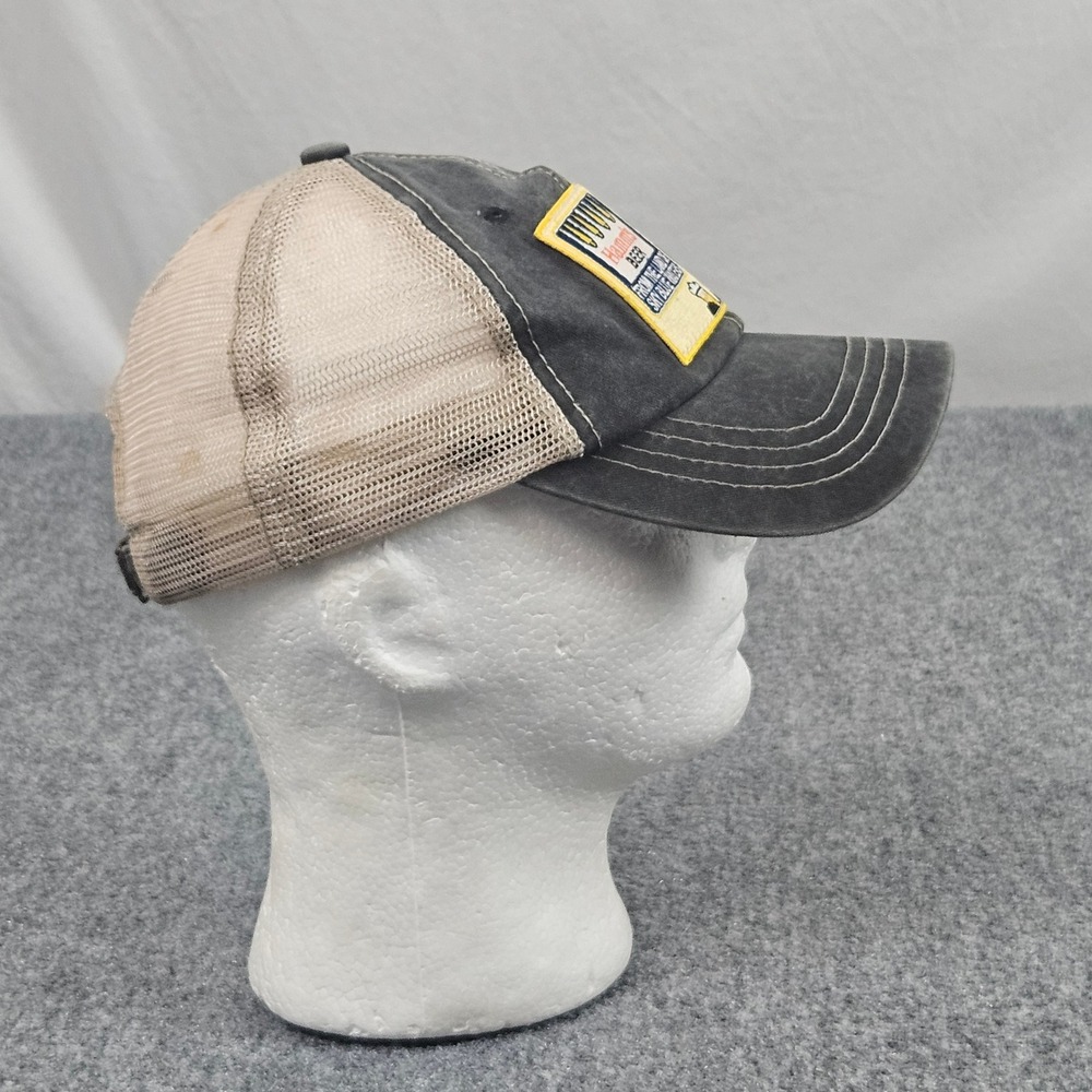 Y2K Hamms Beer Trucker Hat Gray Tan Trucker Cap Snapback Beercore Work Pit Bull‎ - Picture 3 of 8